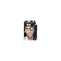 Hombre Disfrazzes Disfraces Hombre|Accesorios Halloween Y Terror ^Parche Pirata con Calavera