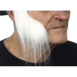 Disfrazzes Pelucas, Barbas Y Bigotes Disfraces|Accesorios Halloween Y Terror ^Patillas anchas con pelo blanco