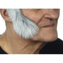 Disfrazzes Pelucas, Barbas Y Bigotes Disfraces|Accesorios Halloween Y Terror ^Patillas anchas curvadas con pelo blanco