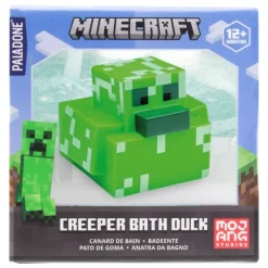 Paladone Products Juguetes, Figuras Y Más Regalos Para Peques|Minecraft^Pato de Baño Creeper Minecraft 6 cm