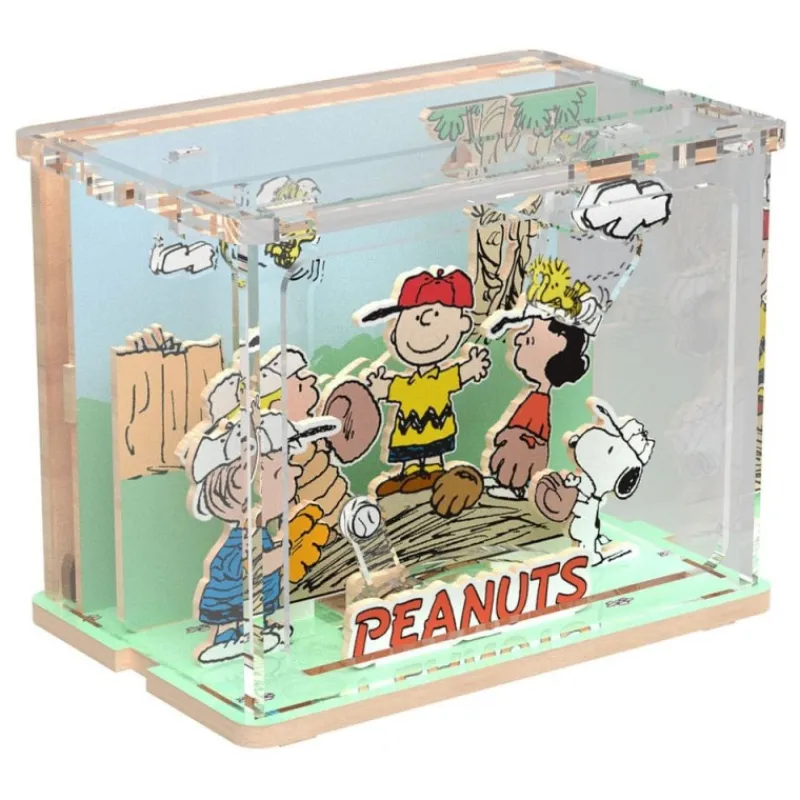 Peanuts Puremind Kit de Construcción Mini Scene Baseball Time Juguetes, Figuras Y Más Regalos Para Peques|Snoopy