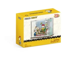 Peanuts Puremind Kit de Construcción Mini Scene Baseball Time Juguetes, Figuras Y Más Regalos Para Peques|Snoopy