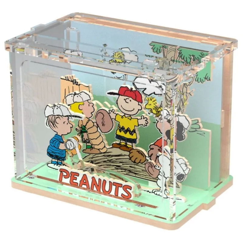 Peanuts Puremind Kit de Construcción Mini Scene Baseball Time Juguetes, Figuras Y Más Regalos Para Peques|Snoopy