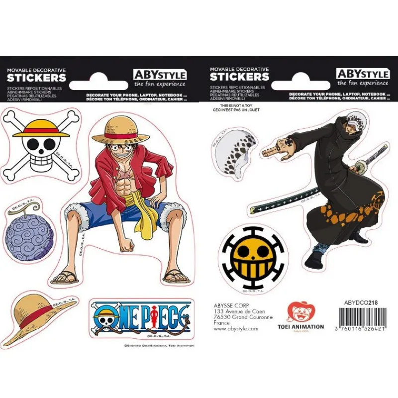 Clearance Pegatinas One Piece Luffy & Trafalgar Law Cosas De Luffy One Piece