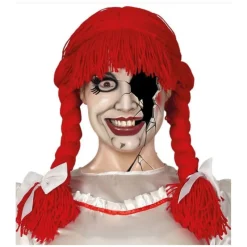 Mujer Disfrazzes Pelucas, Barbas Y Bigotes Disfraces|Disfraces Mujer^Peluca de Annabelle Roja