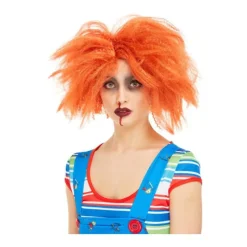 Discount Peluca de Chucky Muñeco Diabólico Naranja Pelucas, Barbas Y Bigotes Disfraces