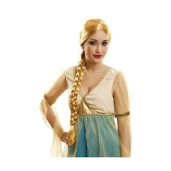 Disfrazzes Pelucas, Barbas Y Bigotes Disfraces^Peluca de Doncella Lady con Trenza rubia
