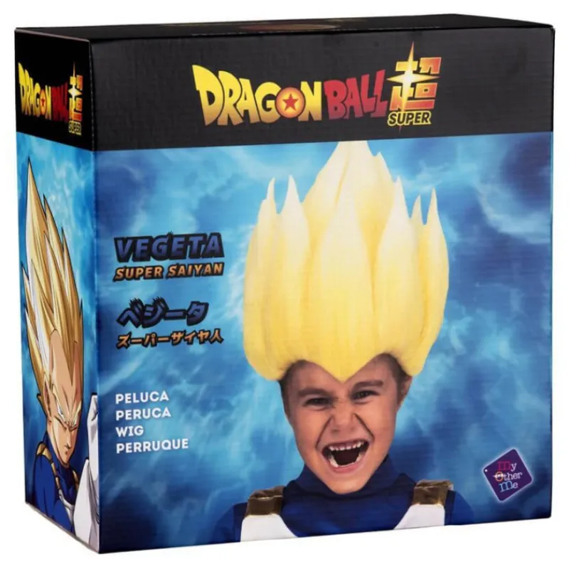 Discount Peluca de Saiyan Vegeta de Dragón Ball en caja para niño Pelucas, Barbas Y Bigotes Disfraces|Disfraces Infantiles