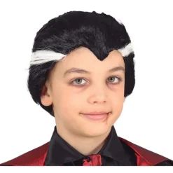 Peluca Drácula con Mechas Infantil Pelucas, Barbas Y Bigotes Disfraces|Accesorios Halloween Y Terror
