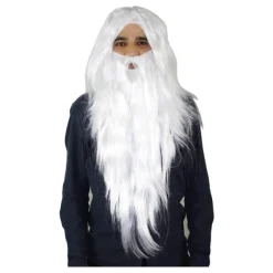 Hombre Disfrazzes Pelucas, Barbas Y Bigotes Disfraces|Disfraces Hombre^Peluca mago melena y barba