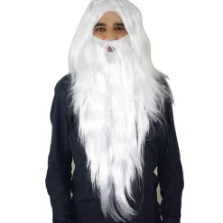 Hombre Disfrazzes Pelucas, Barbas Y Bigotes Disfraces|Disfraces Hombre^Peluca mago melena y barba