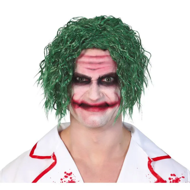 Peluca Verde Payaso en caja Pelucas, Barbas Y Bigotes Disfraces|Accesorios Halloween Y Terror