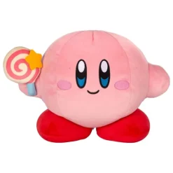Tomy Regalos Y Coleccionismo Para Gamers - Cosas De Videojuegos Míticos^Peluche Kirby Mocchi-Mocchi Mega Kirby con Vara Mágica Invencible 33 cm