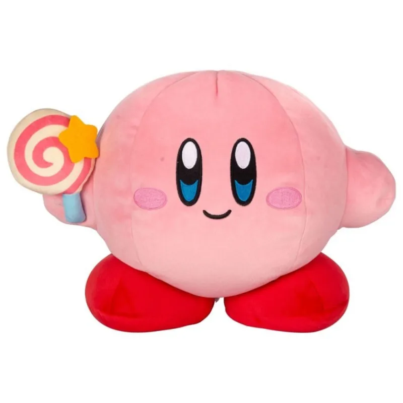 Tomy Regalos Y Coleccionismo Para Gamers - Cosas De Videojuegos Míticos^Peluche Kirby Mocchi-Mocchi Mega Kirby con Vara Mágica Invencible 33 cm