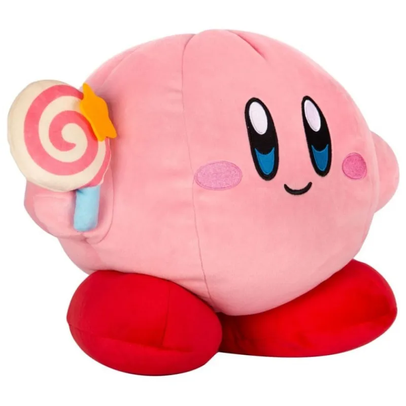 Tomy Regalos Y Coleccionismo Para Gamers - Cosas De Videojuegos Míticos^Peluche Kirby Mocchi-Mocchi Mega Kirby con Vara Mágica Invencible 33 cm