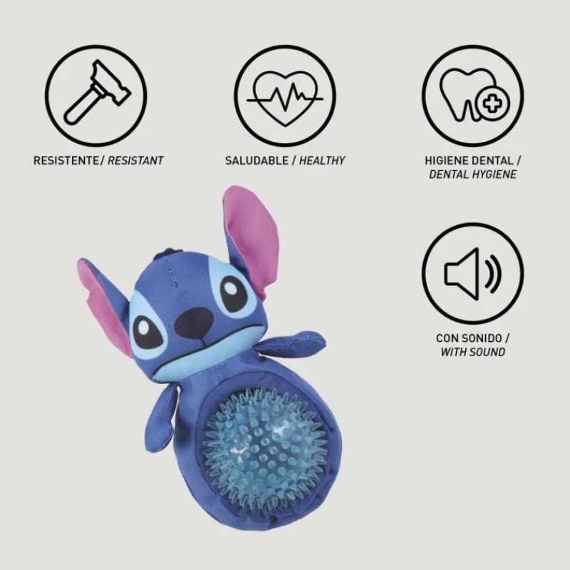 Cerdá Adult Películas Y Personajes De Disney ·Lilo Y Stitch^Peluche para perro Pelota Stitch