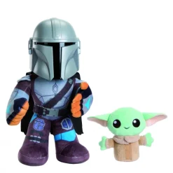 Mattel Regalos Star Wars Por Personaje |Más Regalos De Star Wars^Peluche Star Wars Clan de Dos: Mando y Grogu de