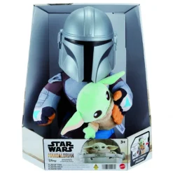 Mattel Regalos Star Wars Por Personaje |Más Regalos De Star Wars^Peluche Star Wars Clan de Dos: Mando y Grogu de