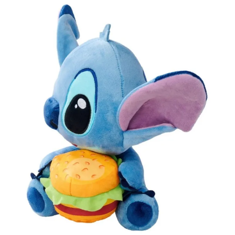 Best Peluche Stitch con Hamburguesa 25 cm - Lilo & Stitch Películas Y Personajes De Disney ·Lilo Y Stitch