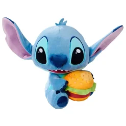 Best Peluche Stitch con Hamburguesa 25 cm - Lilo & Stitch Películas Y Personajes De Disney ·Lilo Y Stitch