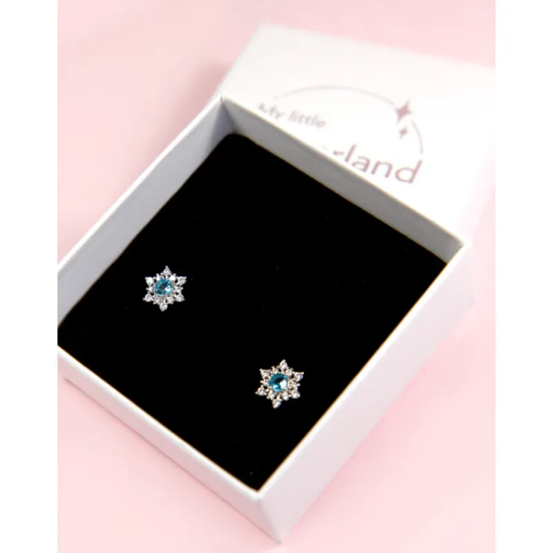 Frikileria Películas Y Personajes De Disney ·Frozen Y Olaf|Joyas Disney^Pendientes de Plata y Circonitas Frozen Disney