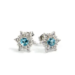 Frikileria Películas Y Personajes De Disney ·Frozen Y Olaf|Joyas Disney^Pendientes de Plata y Circonitas Frozen Disney