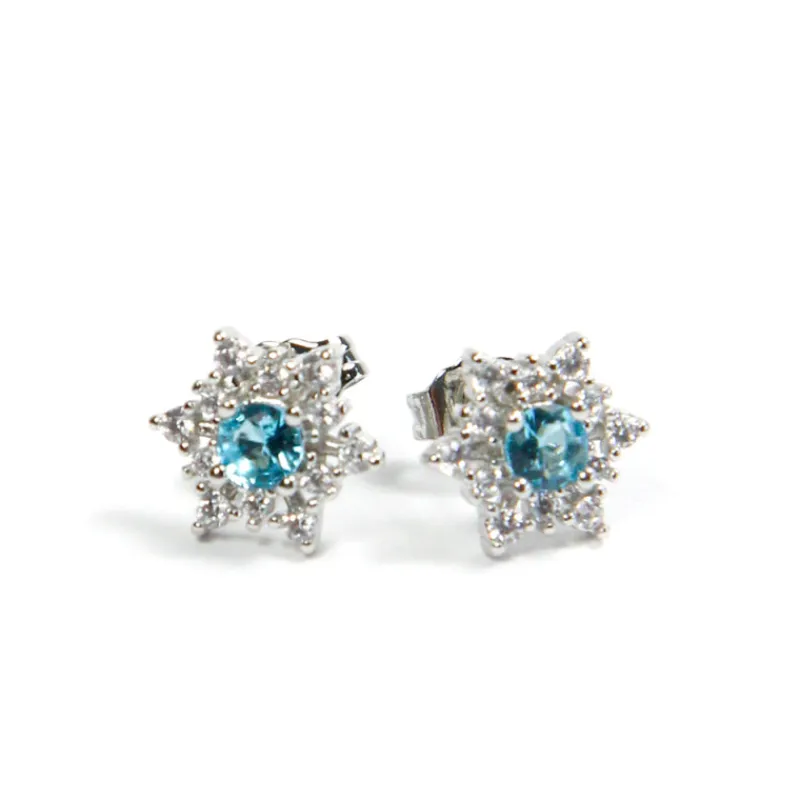 Frikileria Películas Y Personajes De Disney ·Frozen Y Olaf|Joyas Disney^Pendientes de Plata y Circonitas Frozen Disney