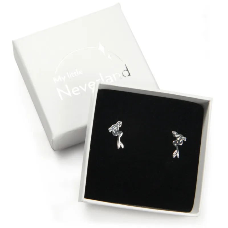 Online Pendientes plata Ariel La Sirenita Películas Y Personajes De Disney ·La Sirenita Ariel Y Flounder|Joyas Disney