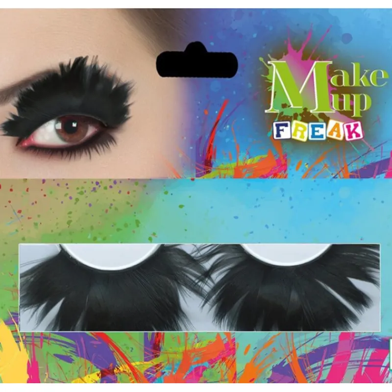 Hot Pestañas Negras tupidas Maquillaje Para Disfraces