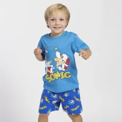 Niños Cerdá Kids Ropa Y Téxtil: Cosas Que Ponerse Para Niños ^Pijama Corto de Sonic para Niños - Comodidad y Diversión en una sola Prenda