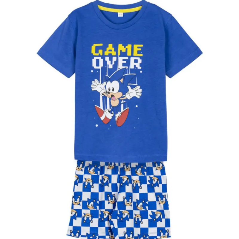 Niños Cerdá Kids Ropa Y Téxtil: Cosas Que Ponerse Para Niños ^PIJAMA CORTO SINGLE JERSEY SONIC