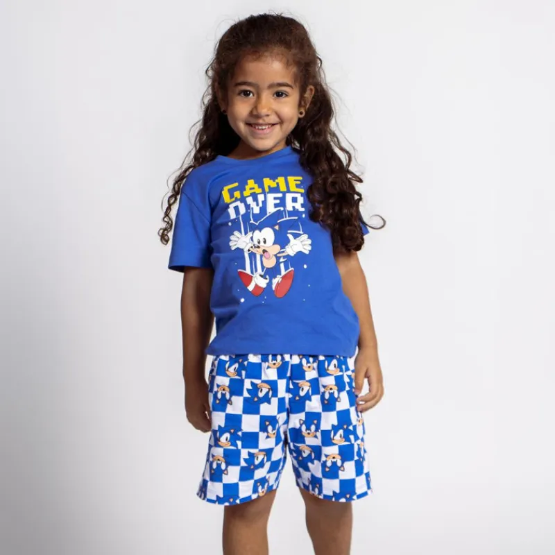 Niños Cerdá Kids Ropa Y Téxtil: Cosas Que Ponerse Para Niños ^PIJAMA CORTO SINGLE JERSEY SONIC