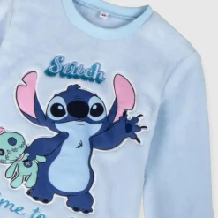 Hot Pijama Largo Coral Fleece Aplicaciones Stitch Niños Niños Disney Para Niñas|Ropa Y Téxtil: Cosas Que Ponerse Para Niños