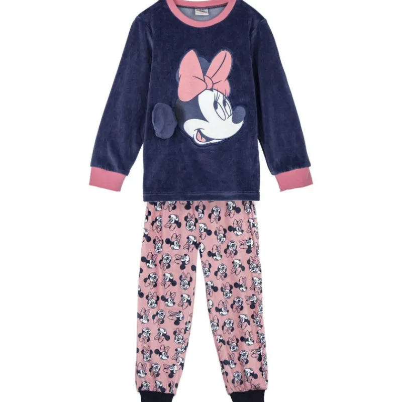 Niños Cerdá Kids Disney Para Niñas|Ropa Y Téxtil: Cosas Que Ponerse Para Niños ^Pijama Largo Coral Fleece con Aplicaciones de Minnie