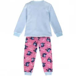 Cerdá Kids Ropa Stitch^Pijama Largo Coral Fleece Aplicaciones Stitch Niños