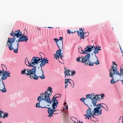 Cerdá Kids Ropa Stitch^Pijama Largo Coral Fleece Aplicaciones Stitch Niños