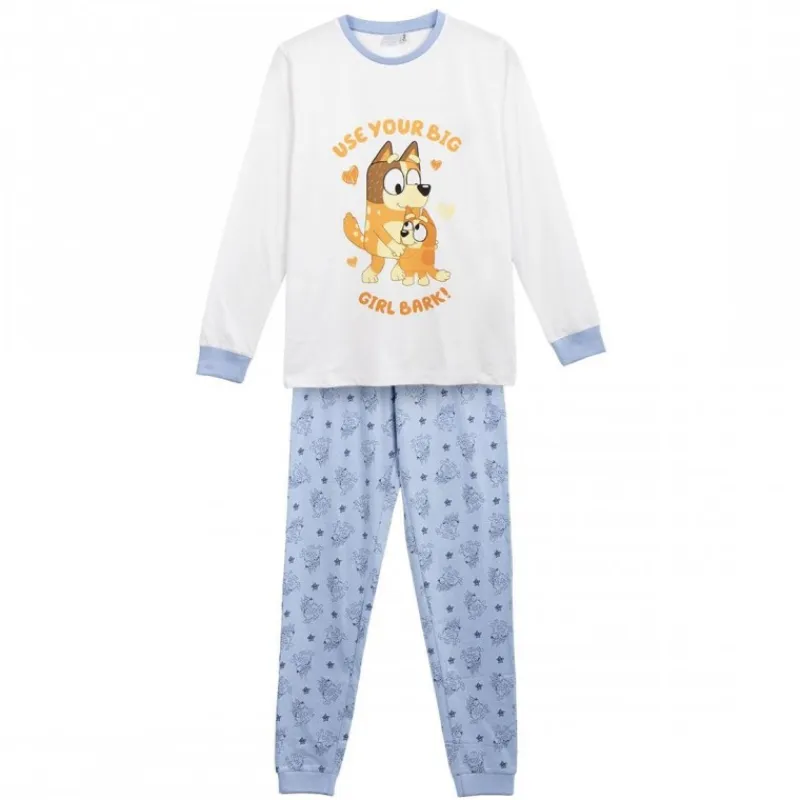 Cerdá Adult Bluey^Pijama Largo de Single Jersey Bluey - Comodidad y Estilo para los Pequeños