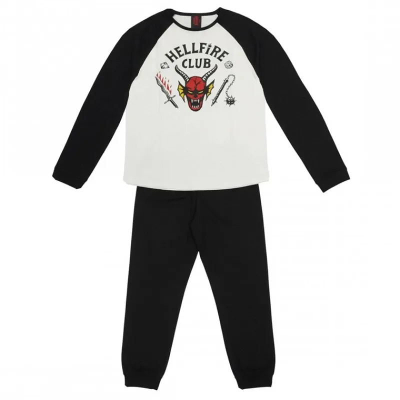 Cerdá Adult Stranger Things^Pijama Largo Hellfire Club Stranger Things
