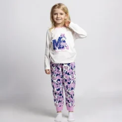 Niños Cerdá Kids Disney Para Niñas|Ropa Y Téxtil: Cosas Que Ponerse Para Niños ^Pijama Largo infantil Jersey Minnie Mouse Disney