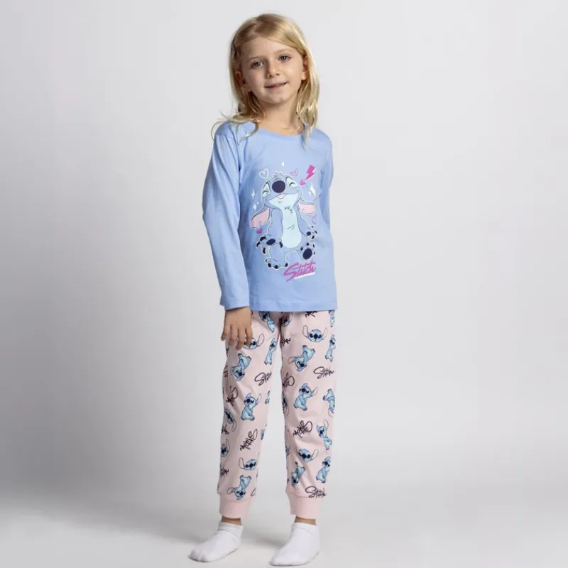 Cerdá Kids Stitch Kids|Ropa Y Téxtil: Cosas Que Ponerse Para Niños ^PIJAMA LARGO SINGLE JERSEY STITCH