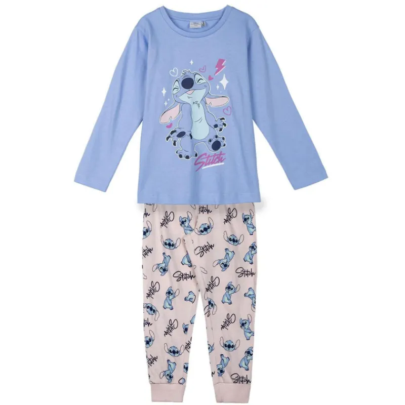 Cerdá Kids Stitch Kids|Ropa Y Téxtil: Cosas Que Ponerse Para Niños ^PIJAMA LARGO SINGLE JERSEY STITCH