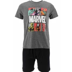 Pijama Marvel Comics Gris SUN CITY Moda Marvel