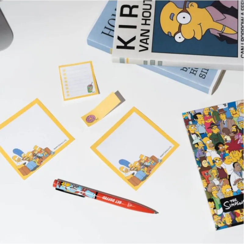 New Planificador Semanal con Notas Adhesivas de The Simpsons Simpsons Y Futurama