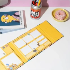 New Planificador Semanal con Notas Adhesivas de The Simpsons Simpsons Y Futurama
