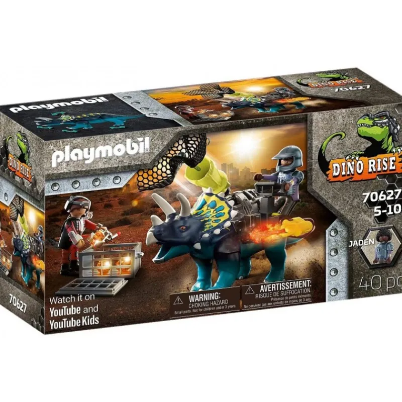 Playmobil Juguetes, Figuras Y Más Regalos Para Peques^Triceratops Dino Rise con cañón de red