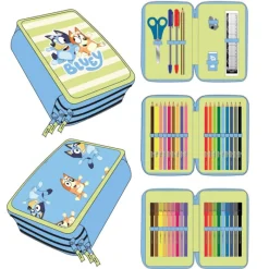 Cerdá Kids Para El Cole|Bluey^PLUMIER CON ACCESORIOS BLUEY