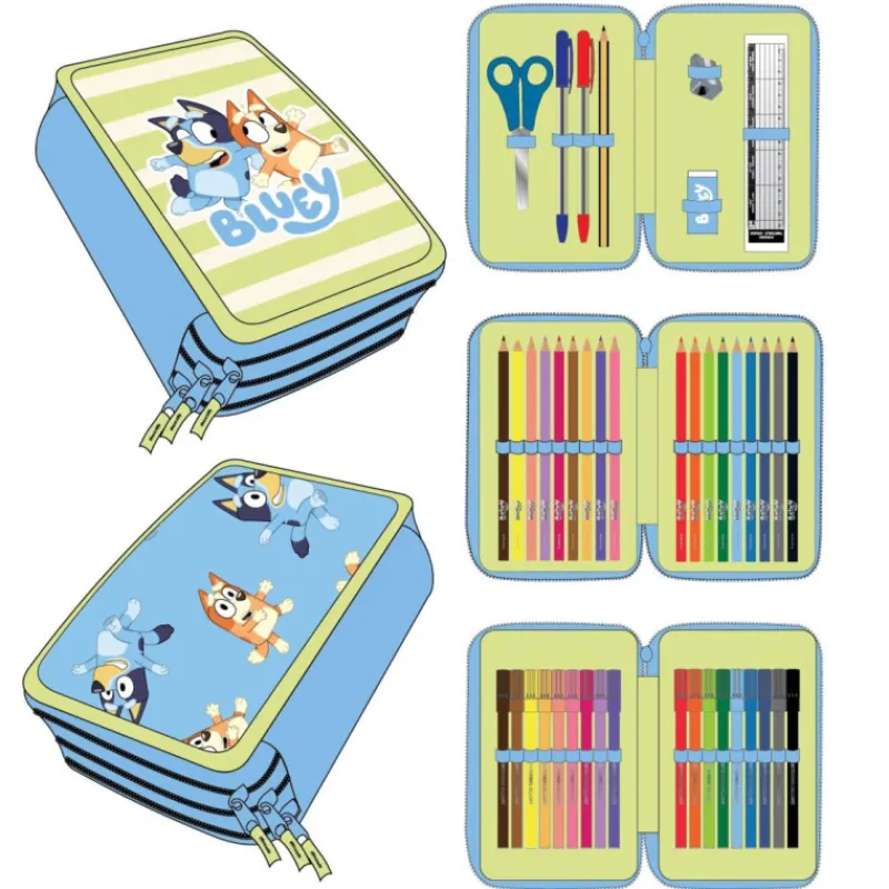 Cerdá Kids Para El Cole|Bluey^PLUMIER CON ACCESORIOS BLUEY