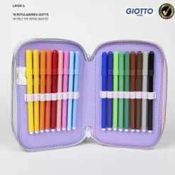 Cerdá Kids Para El Cole|Stitch Kids^PLUMIER CON ACCESORIOS GIOTTO STITCH