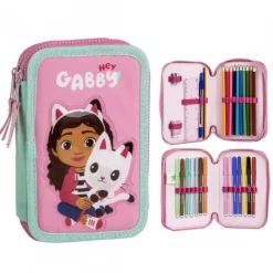 Cerdá Kids Para El Cole^Plumier Gabby's Dollhouse con Accesorios - Rosa