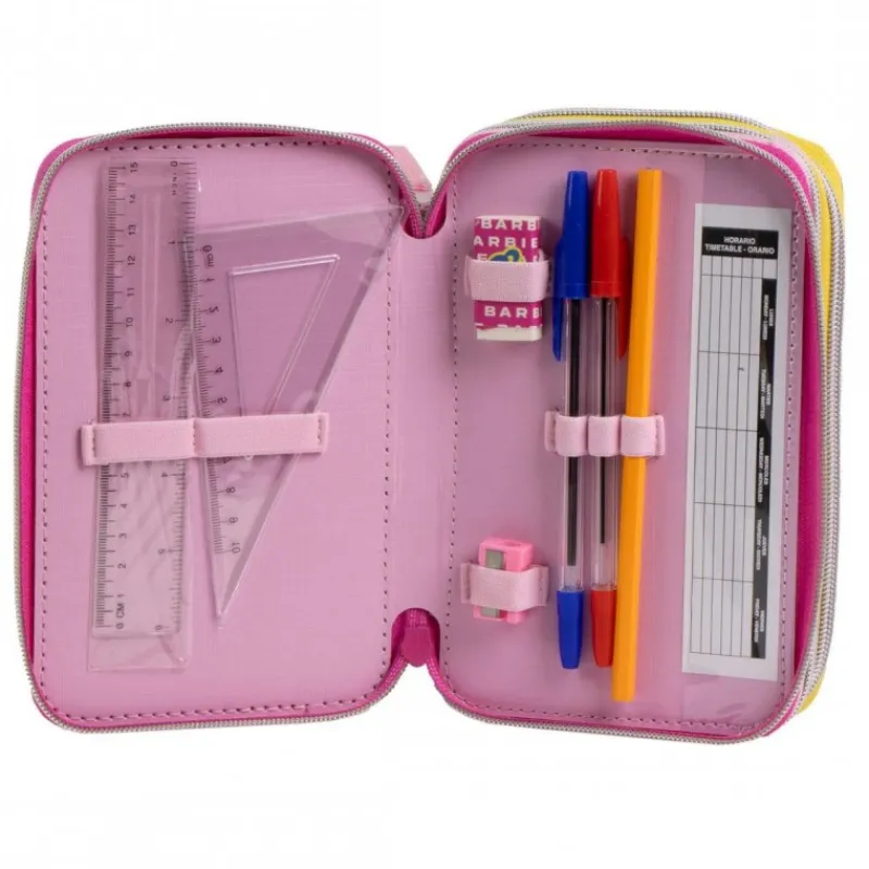 Cerdá Kids Para El Cole^Plumier Giotto Barbie con Accesorios Fucsia 100% Polyester